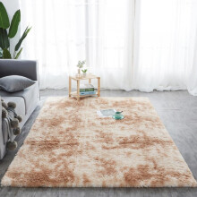 JANDEL Super Soft Fluffy Rug Faux Fur Area Rug, Fur Rugs for Bedroom, Fuzzy Carpet for Living Room, 19.6 x 31.4 in, (Khaki)
