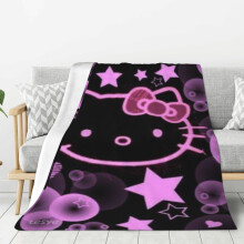 Couverture polaire Hello Kitty ultra douce et confortable, idéale pour la literie enfant - 127 x 102 cm