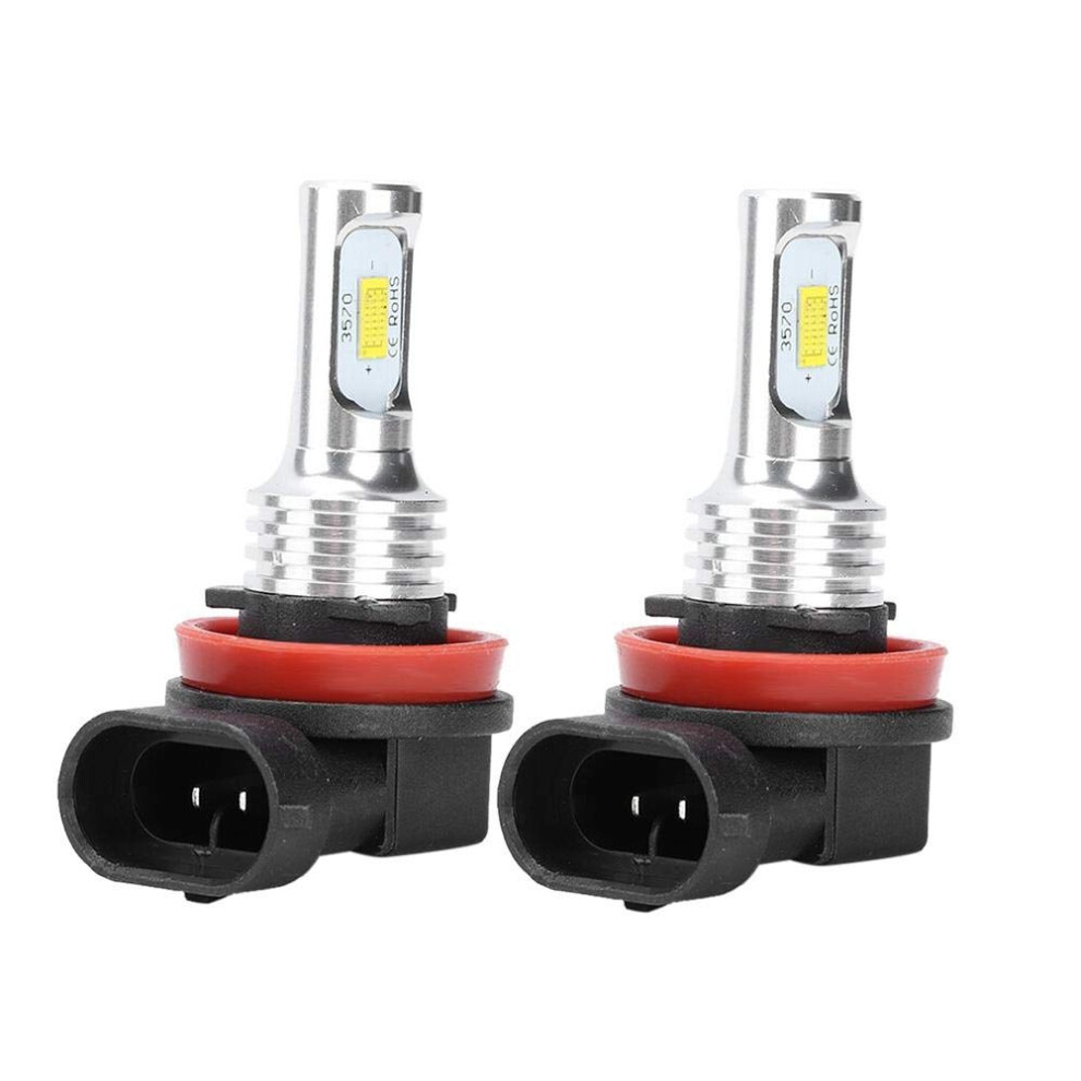 H11 80W Led Fog Bulbs Ultrabright 8000K Cool With Builtin Error Decoder, 2Pcs Universal H8/H11 Light/White 9450606250391