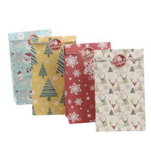 24 sachets cadeaux en papier kraft pour bonbons, bijoux, aliments et pain, parfaits pour Noël