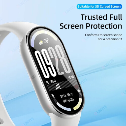 Προστατευτικό οθόνης για συμβατότητα με Xiaomi Mi Band10, 3D κυρτή μεμβράνη πλήρους 2