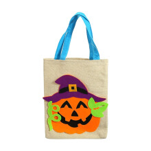 Winysin Halloween bärbar bärväska, pumpa godispåse, festpresent- och godispåsar, stor återanvändbar bärväska, kompatibel med Winysin