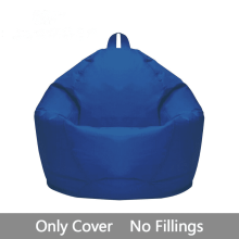 Housse de pouf WSYW, housse de canapé de rangement en tissu Oxford pour adultes et enfants, bleue, petite taille