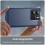 Coque compatible avec Xiaomi Redmi Note14 4G, texture acier brossé, bleu foncé 5