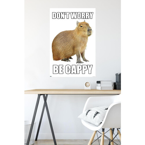 Affiche murale Capybara - Soyez Cappy 2