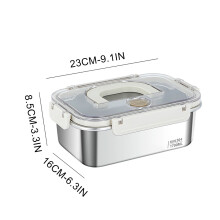 Boîte à lunch Generic304Fresh-Box en acier inoxydable avec bocal hermétique, boîte à lunch Bento pour fruits et légumes