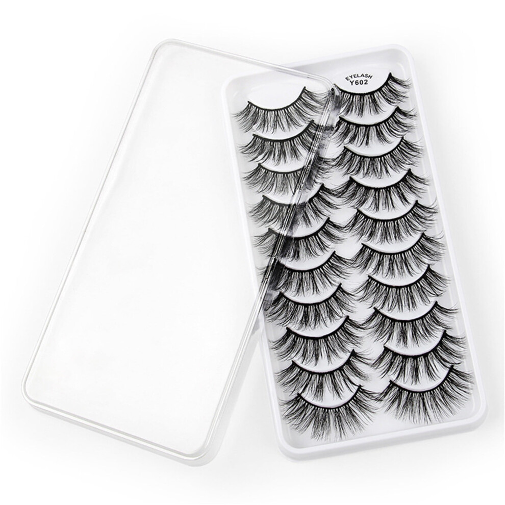 VOSS Lashes Multipack False Volume Wispy Pairs Style 8D Eyelashes Eye Eye 10 Eyelashes Dramatic Lashes Pack