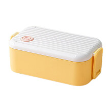 Boîte à bento compartimentée avec couverts, boîte à lunch en plastique micro-ondable pour le travail, les régimes légers, la perte de poids,