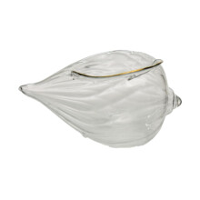 Ice Cream Bowl with Elegant Conch Shape, Decorative Glass Dessert Cup for Soup and Snacks