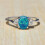Xinyolin Oval Opal Rhinestone Knuckle Ring - Exquisite Women's Finger Ring 6