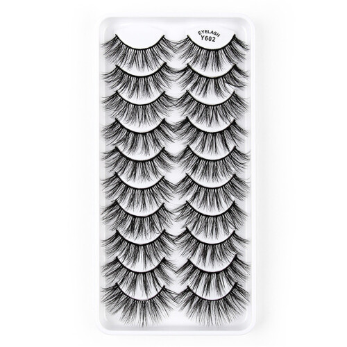 VOSS Lashes Multipack False Volume Wispy Pairs Style8D řasy Eye Eye10Eyelashes Dramatic Lashes Pack 2