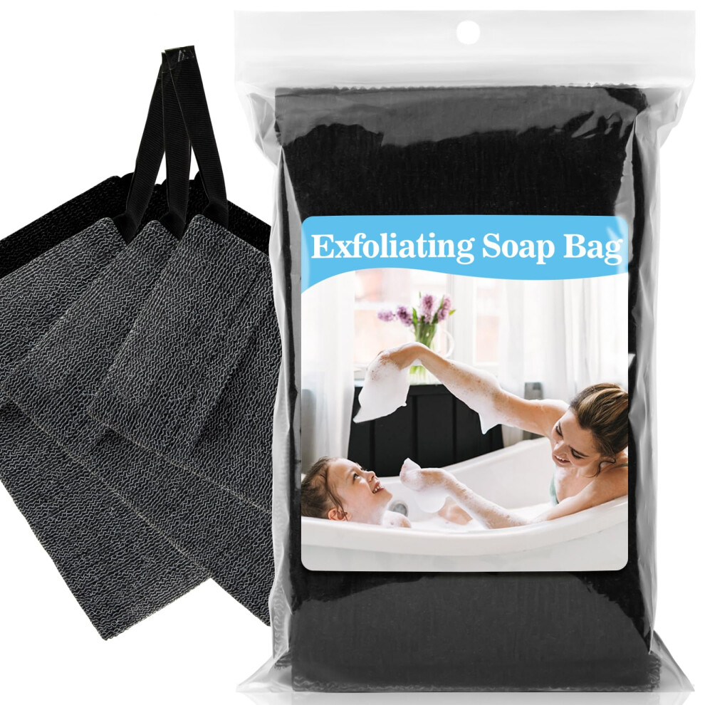 6PCS Nylon Soap Saver Bag with Quick Lather and Gentle Exfoliation for Shower and Bath