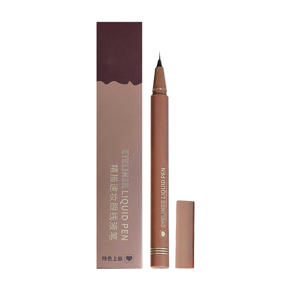 Black Eyeliner Pen With Precise Pattern Tip, Long Lasting Waterproof Liquid, Violet 1Ml