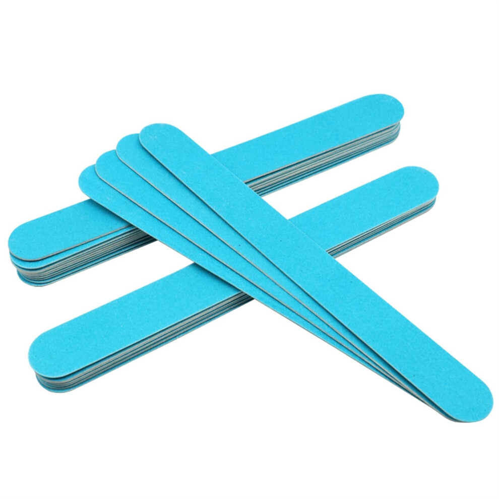 200pcs Disposable Nail File and Buffer Double Sided Wood Shaping Tool for Manicure