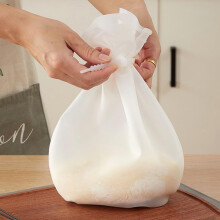 Silicone Dough Kneading Bag Reusable No Mess Flour Mixer for Bread Pizza Noodles (S)