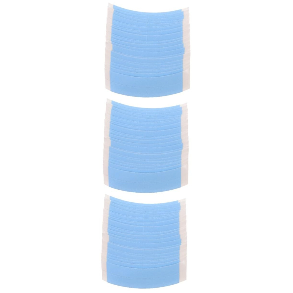 Unisex Blue 108Pcs Strong Hold Wig Adhesive Tape Strips Double Sided Lace Wig Tape For Hairpieces And Extensions