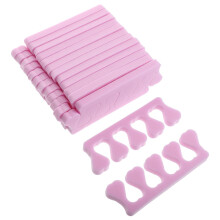 Toe Separators 400 Pairs Heart Shaped Soft Sponge Pedicure Toe Spacers for Nail Art Salon and Home Use