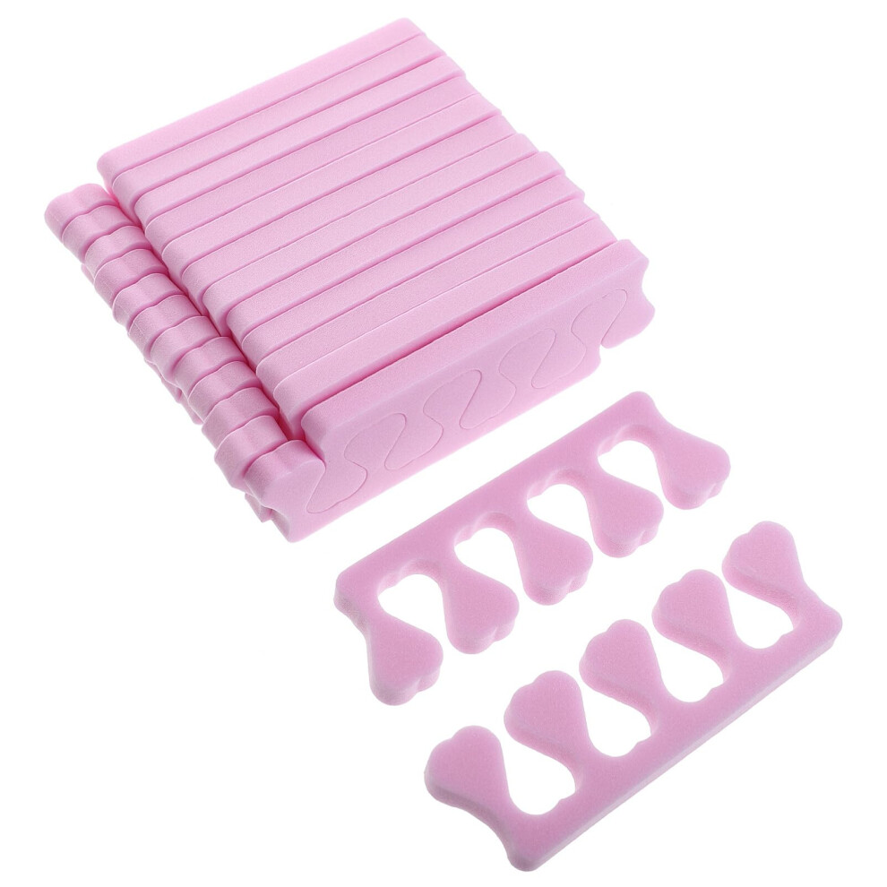 Toe Separators 400 Pairs Heart Shaped Soft Sponge Pedicure Toe Spacers for Nail Art Salon and Home Use