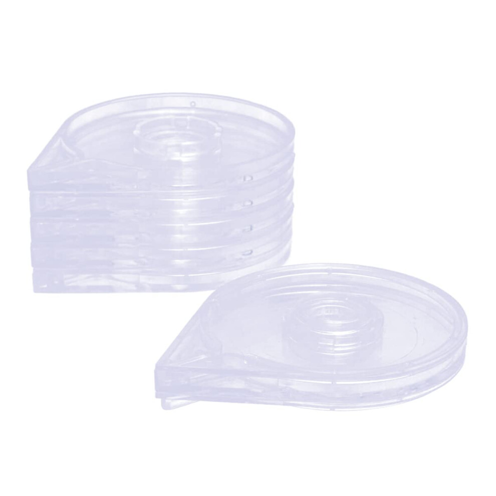 6Pcs Nail Striping Tape Dispenser Set Clear Holder For Precise Line Creation And Easy Manicure 9450606251725
