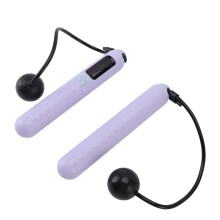 Cuerda para saltar morada de 3 m con contador, 800 mAh