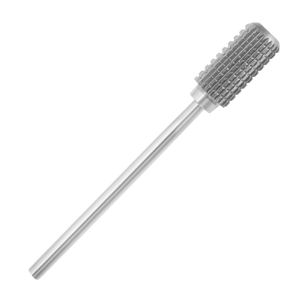 Silver Cylindrical Tungsten Steel Nail Drill Bit For Precise Shaping And Polishing,