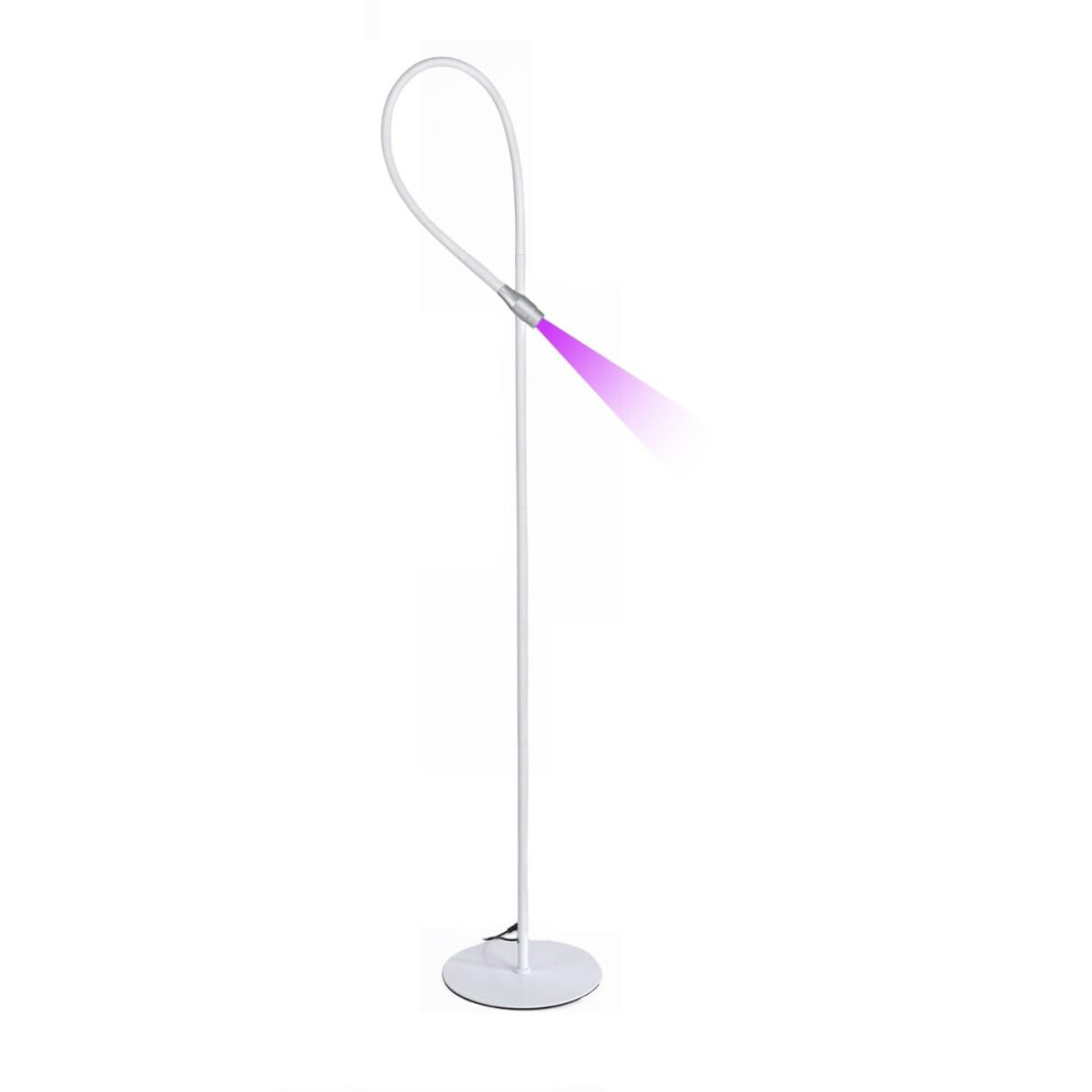 Light Uv Eyelash Extension Lamp With Foot Pedal, Fast Led Uv Glue Curing Flexible Gooseneck