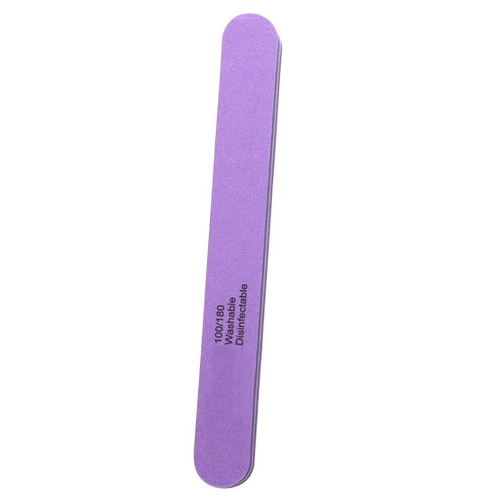 Nail File Manicure Wear Resistant Washable Reusable Sponge for Glue Removal Nail Art Fingernail Toenail