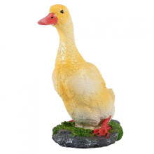 Viccilley Decor Ornament Kačica - Simulácia Kačica Dekor Umelá Živica Remeslo Zvierací Model Dekorácia pre Domov Záhrada Krajina