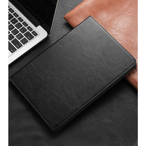 Capa de couro compatível com Samsung Galaxy Tab S9+ Plus/S9 FE+ Plus 2023 de 12,4 polegadas. Capa de couro genuíno com caneta inclusa. 2