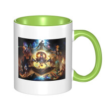 Caneca de café clássica do League of Legends, elegante caneca de cerâmica com alças, 325 ml (11 oz), ideal para restaurantes, cafeterias e uso