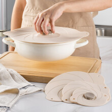 Couvercle fraîcheur rose, 11/15/21/23/28 cm, résistant à la chaleur, anti-poussière, auto-adhésif, 2 trous de suspension, accessoire de cuisine