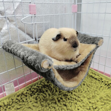Quinlirra hondendeken, geschikt voor hangmatten in kleine dierenkooien, dubbellaags warm bed voor papegaaien, cavia's, fretten, eekhoorns, hamsters
