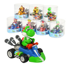 Mario Racing Kart Speelgoed Yoshi Racing Kart Mario Taarttoppers Prinses, Schildpad, Paddenstoel, Orang-oetan, Pull Back Auto (Yoshi)