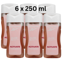 6 x 250ml Reebok Shower Gel for Women - Activate Your Senses