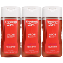3 x 250ml Reebok Shower Gel for Women - Move Your Spirit
