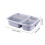 Bento Box, Δοχείο Προετοιμασίας Γεύματος 3 Διαμερισμάτων, Στοιβαζόμενο Δοχείο 3