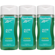 3 x 250ml Reebok Shower Gel for Women - Cool Your Body