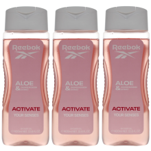 3 x 400ml Reebok Shower Gel for Women - Activate Your Senses