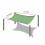 Toldo rectangular Ruhiku GW de 2 m x 2 m, color verde, con protección UV. 3