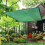 Toldo rectangular Ruhiku GW de 2 m x 2 m, color verde, con protección UV. 8