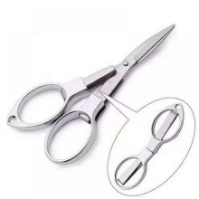 Folding Scissors,Safe Portable Travel Scissors,Stainless Steel Telescopic Cutter Used for outdoor Home Office, Safety Portable Travel Trip Scissors