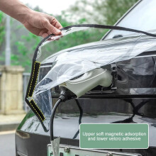 Nieuwe energie auto laadhoes, regenhoes voor buiten, universele waterdichte hoes voor elektrische auto's, geschikt voor regen en sneeuw, wit