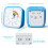 60 Min Rainbow Kitchen Timer for Kids, Silent Visual Countdown Timer, Compatible with Classroom, Home, School, Office Use, Blue 4
