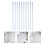 Eease 30pcs Students Slide Binders Bookbinding Book Clips Plastic Slide Binders for Books 2