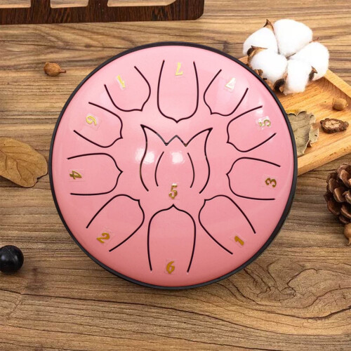 Ατσάλινο τύμπανο Panda Drum 6" 11 νότες, κουδούνι βροχής για εξωτερικό χώρο, αδιάβροχο, 2