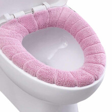 SANAG Badezimmer-WC-Sitzbezug, weich, waschbar, wärmend, mit Polsterung