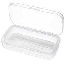 Large Plastic Nail Tool Sterilizer Box with LeakResistant Lid and Removable Soaking Tray