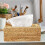Flameer Rattan Tissue Box Organizer Θήκη για Χαρτομάντιλα για Ξύλινο Σαλόνι Ξενοδοχείου και 3