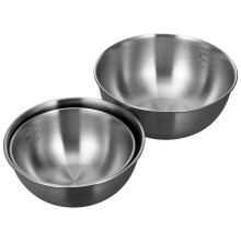 Conjunto de 3 Tigelas de Aço Inoxidável para Bibimbap, Salada de Frutas e Misturar Frutas para Uso Diário