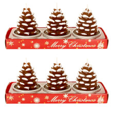 Weihnachtskerzen & Dekorationen für drinnen und draußen, Weihnachtsmann-Schneemann-Geschenk-Hausbeleuchtung, Party-Heimdekoration, kompatibel mit